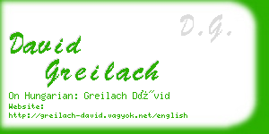 david greilach business card